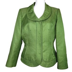 Albert Nipon Silk Wool Blend Blazer Jacket in 14